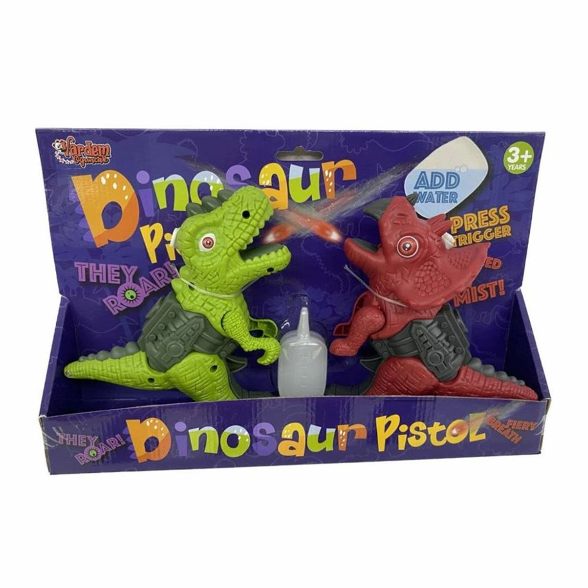 VARDEM DİNOSAUR PİSTOL 135-2A BUHAR ATAN 2 Lİ DİNOZOR SESLİ IŞIKLI 3+ 1