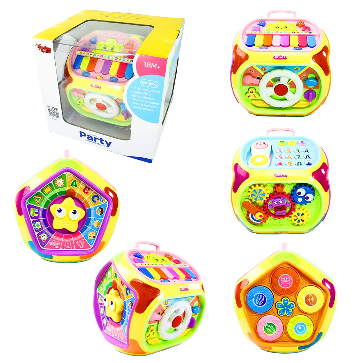 VARDEM DREAMİNG PARTY 1406 EĞİTİCİ AKTİVİTE KÜPÜ 7IN1 18M+ 1