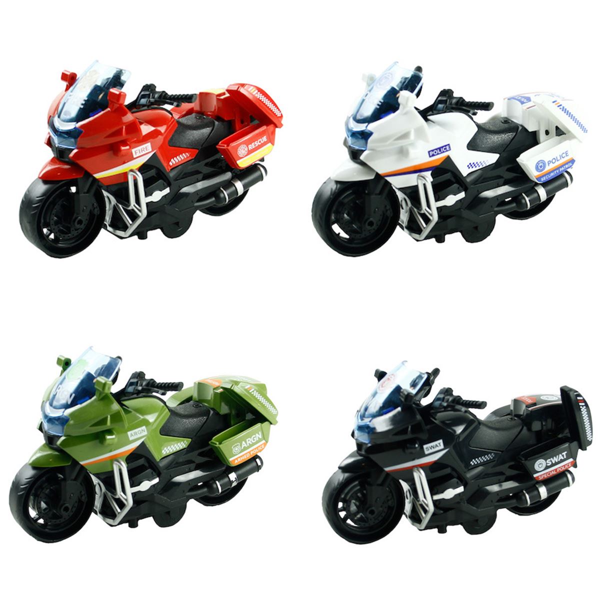 VARDEM SÜRTMELİ İLK YARDIM MOTORSİKLETİ JW567-063 4 RENK 12 Lİ 3+ 1