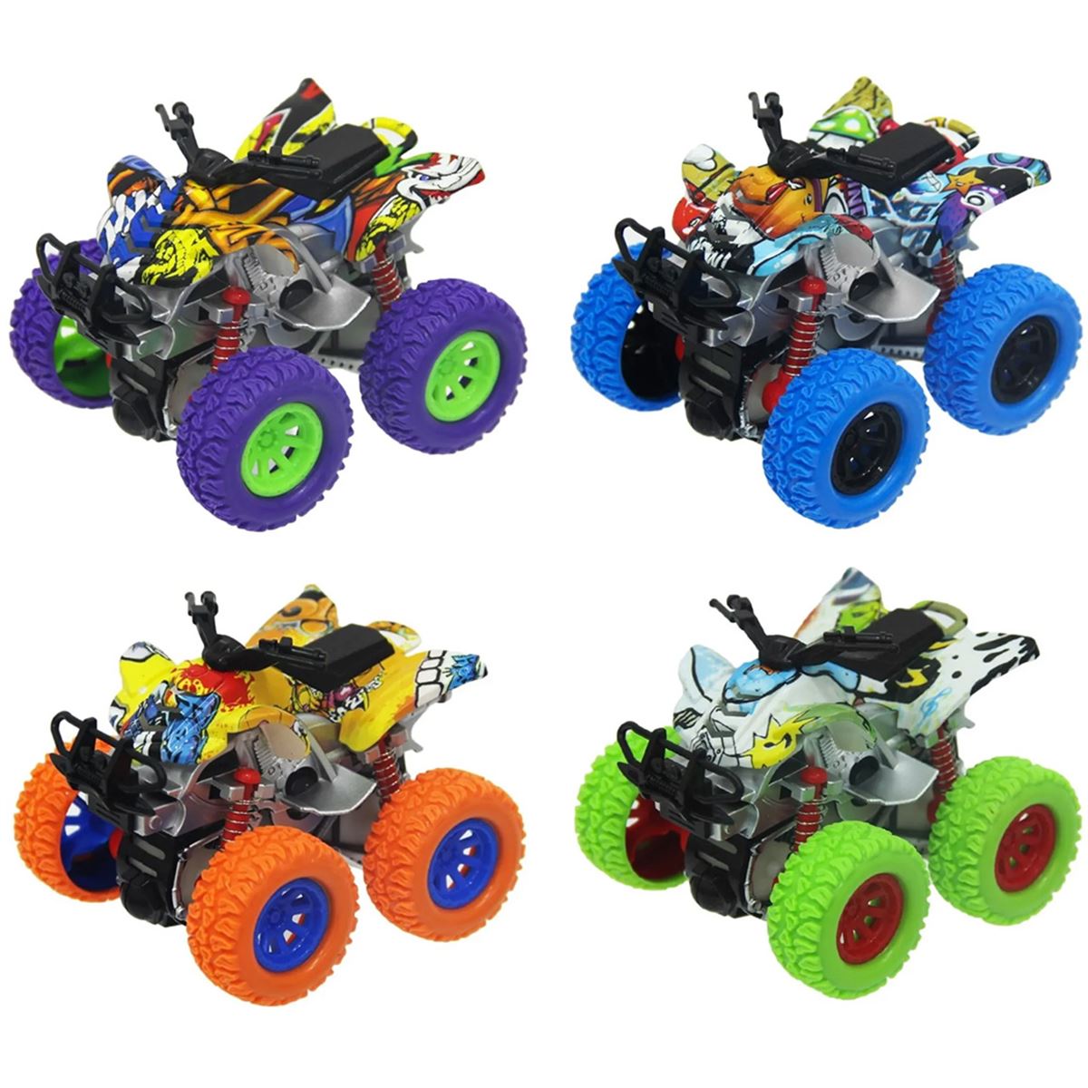 VARDEM SÜRTMELİ ATV MOTOR JW567-132 4X4 1:36 4 RENK 12 Lİ 8+ 1