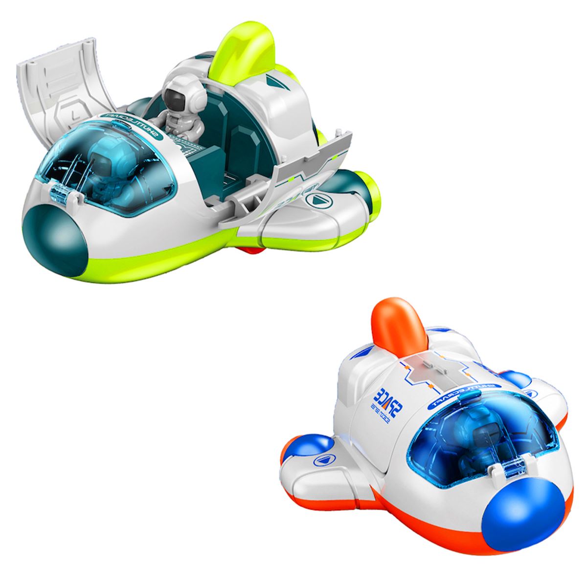 VARDEM SÜRTMELİ ASTRONOTLU UZAY GEMİSİ D400-43 2 RENK 12 Lİ 3+ 1