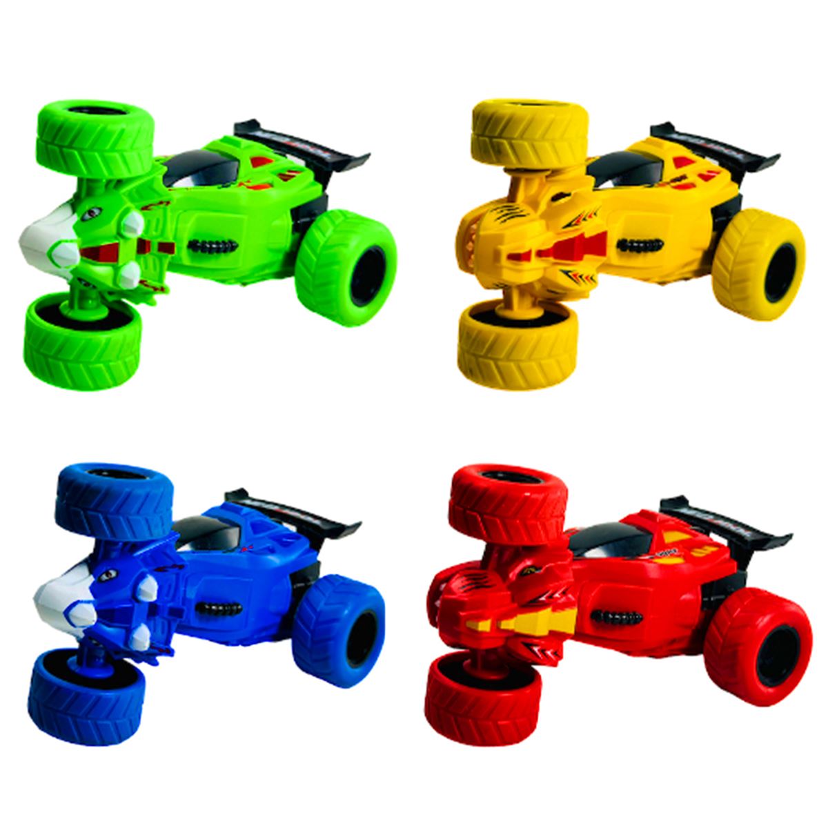 VARDEM SÜRTMELİ AKROBATİK D400-53 YARIŞ ARABASI 4 RENK 8 Lİ 3+ 1