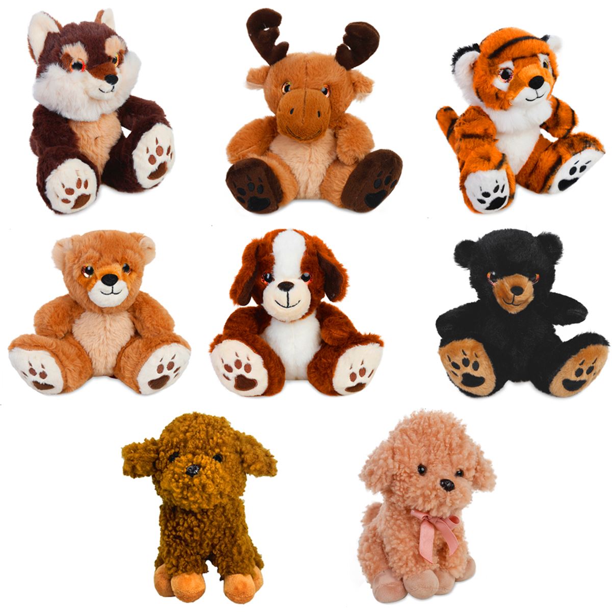 VARDEM PELÜŞ DT211046 HAYVANLAR 8 ASORTİ 16.50 CM 1