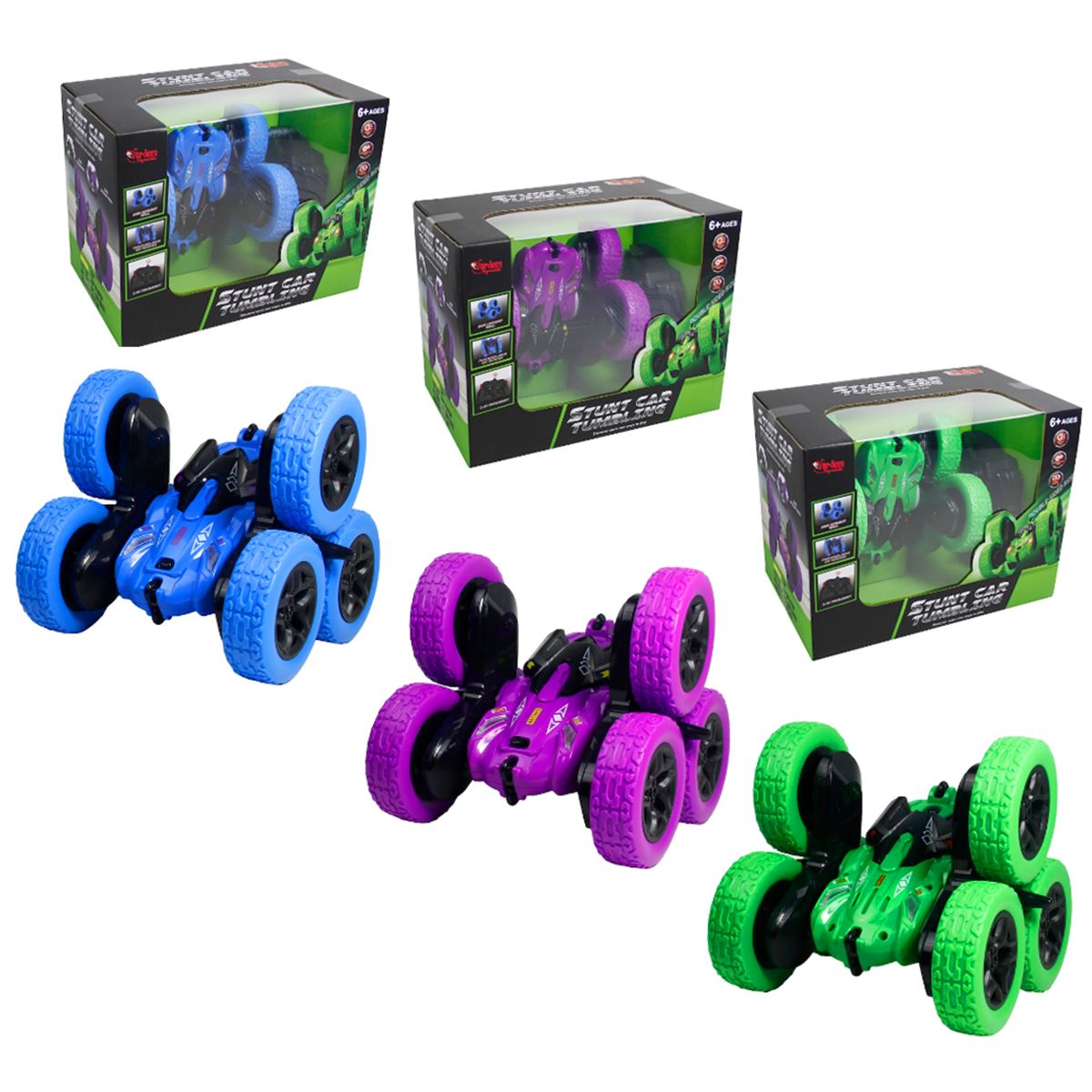 VARDEM KUMANDALI AKROBAT ARABA HG6-03 6 TEKER FULL FONKSİYONLU ŞARJLI 2.4GHZ 6+ 1