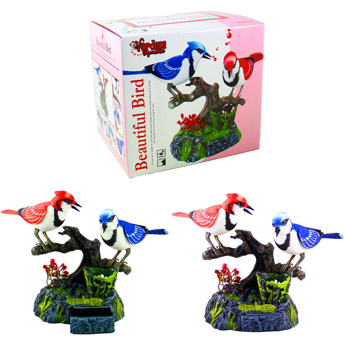 VARDEM BEAUTİFUL BİRD HL513A-B KALEMLİKLİ İKİLİ KUŞ PİLLİ SESLİ 1