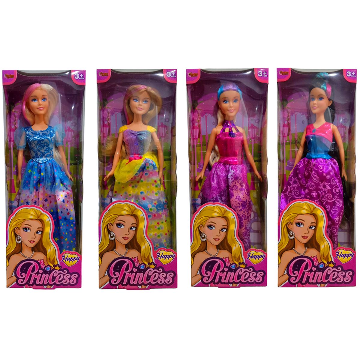 VARDEM PRİNCESS 66774-5-6-807 RENKLİ SAÇLI MANKEN BEBEK 29 CM 3+ 1