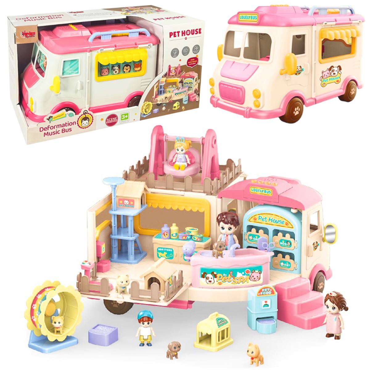 VARDEM VETERİNER OTOBÜS KARAVAN GB0506 AKSESUARLI SESLİ 3+ 1