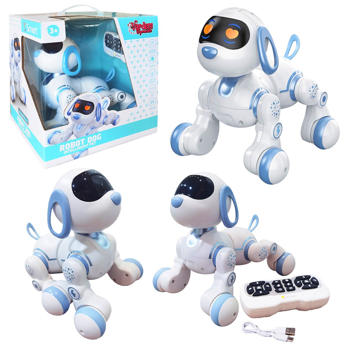 VARDEM İNTERAKTİF AKILLI ROBOT KÖPEK 6601 KUMANDALI ŞARJLI 3+ 1