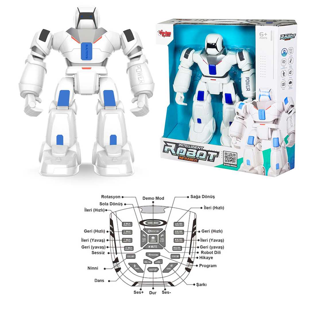 VARDEM İNTERAKTİF DANSÇI ROBOT G16 KUMANDALI HAREKETLİ F/F SESLİ ŞARJLI 6+ 1