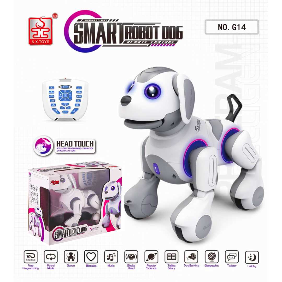 VARDEM SMART İNTERAKTİF AKILLI ROBOT KÖPEK G14 KUMANDALI SESLİ IŞIKLI ŞARJLI 6+ 1