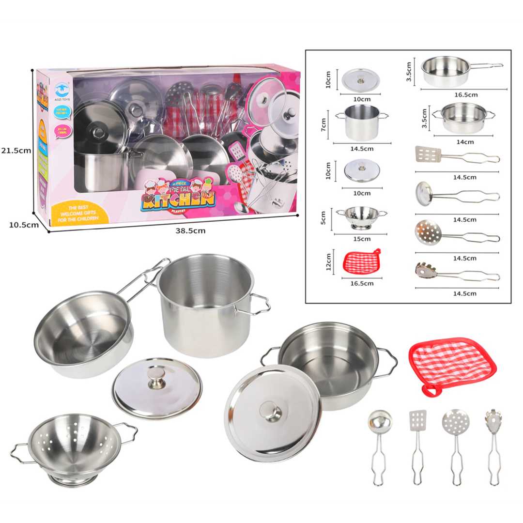 VARDEM KİTCHEN 3815-6 ÇELİK TENCERE TAVA MUTFAK SETİ 11 PARÇA 3+ 1