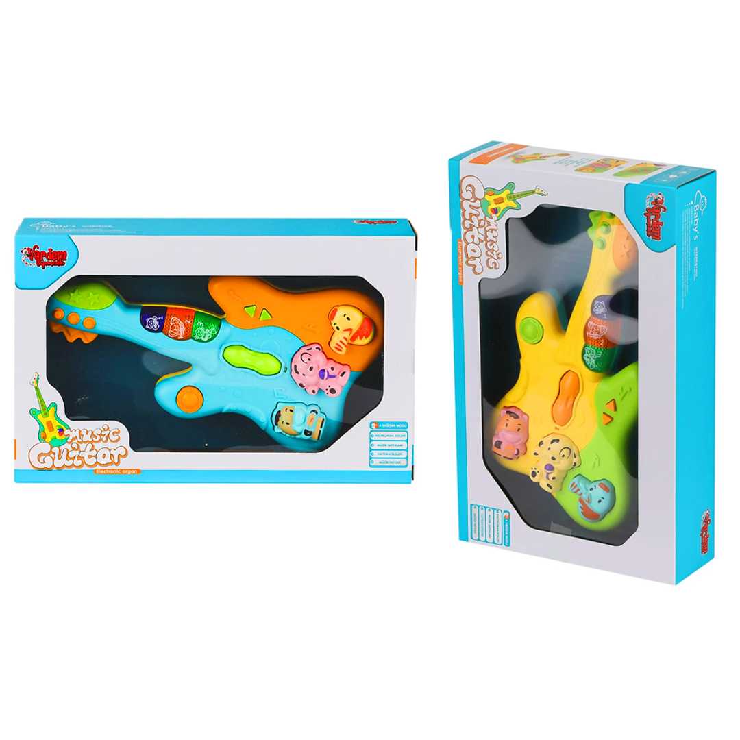 VARDEM BEBEK PİYANOSU GİTAR 855-34A IŞIKLI MÜZİKLİ KUTULU 12M+ 1