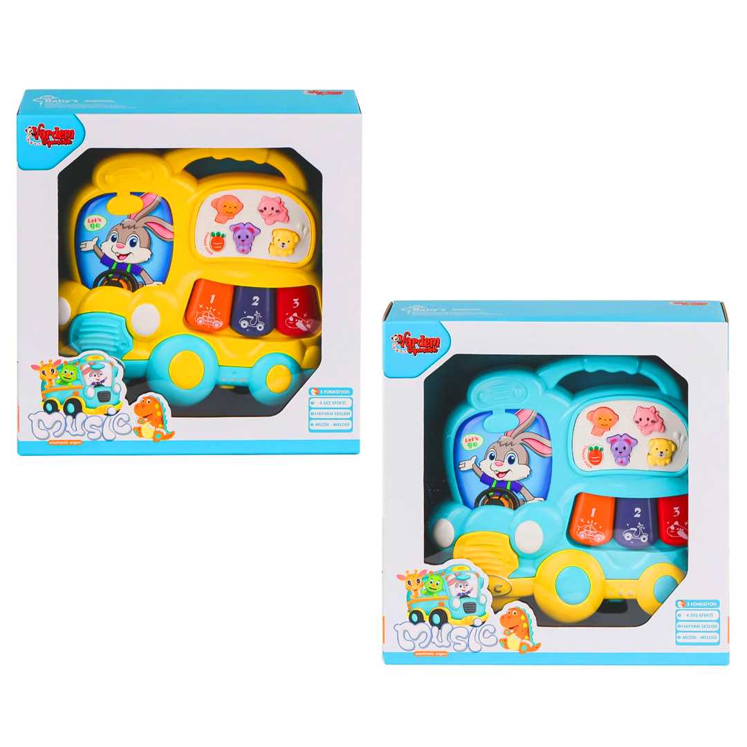 VARDEM BEBEK PİYANOSU OTOBÜS 855-63A IŞIKLI MÜZİKLİ KUTULU 12M+ 1