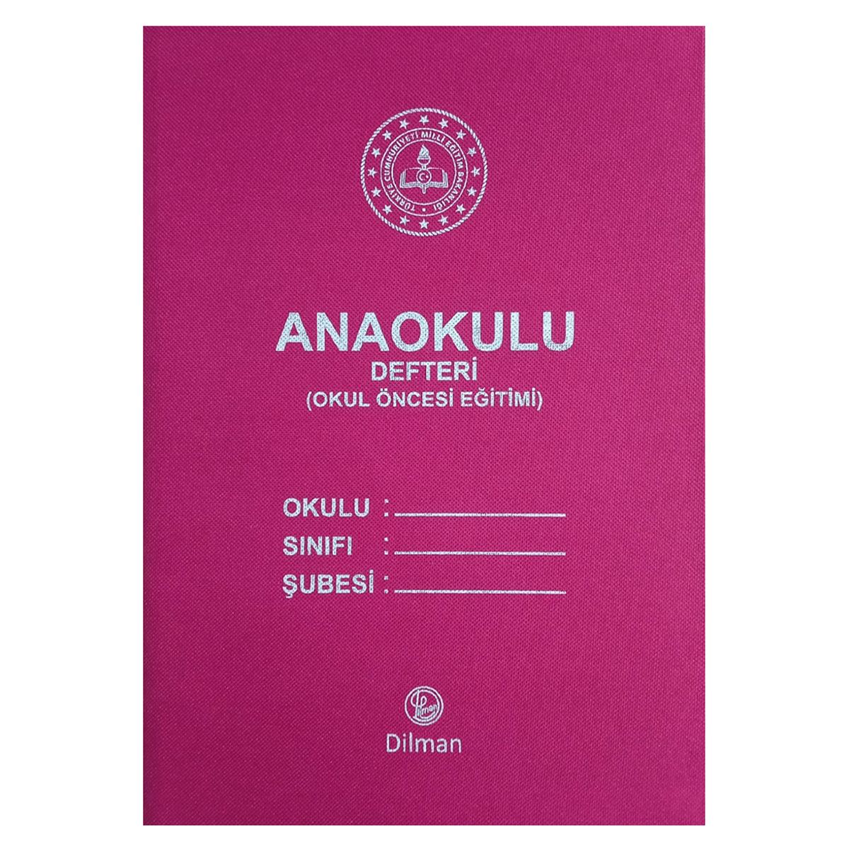 DİLMAN ANAOKULU SINIF DEFTERİ 5229 İMPERTEKS KAPAK 1