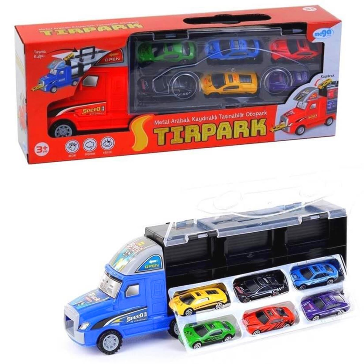 MEGA TIRPARK 82058 6 METAL ARABA TAŞINABİLİR OTOPARK 3+ 1