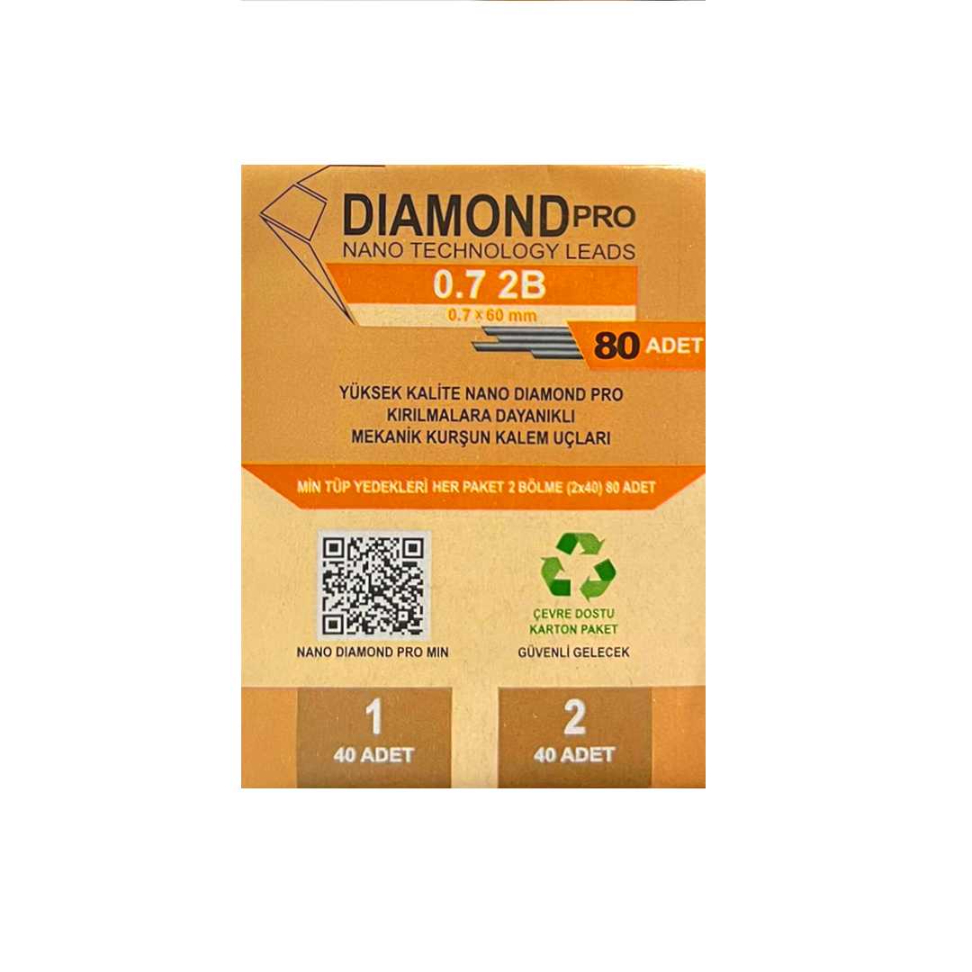 NANO DİAMOND PRO VERSATİL MİN YEDEĞİ 07 2B 80 Lİ 10 PK NDP-07-80-2B 1