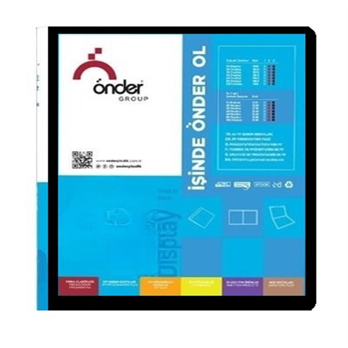 ÖNDER SUNUM DOSYASI A4 ÖNDEN CEPLİ SİYAH 20 Lİ 1220-3 1