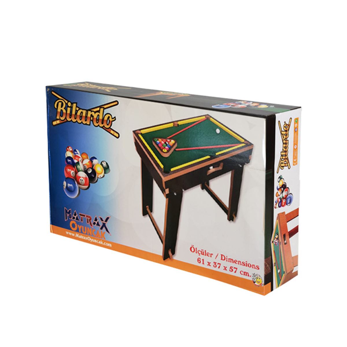 MATRAX BİLARDO 413 AHŞAP 61X37X57 CM 3+ 1