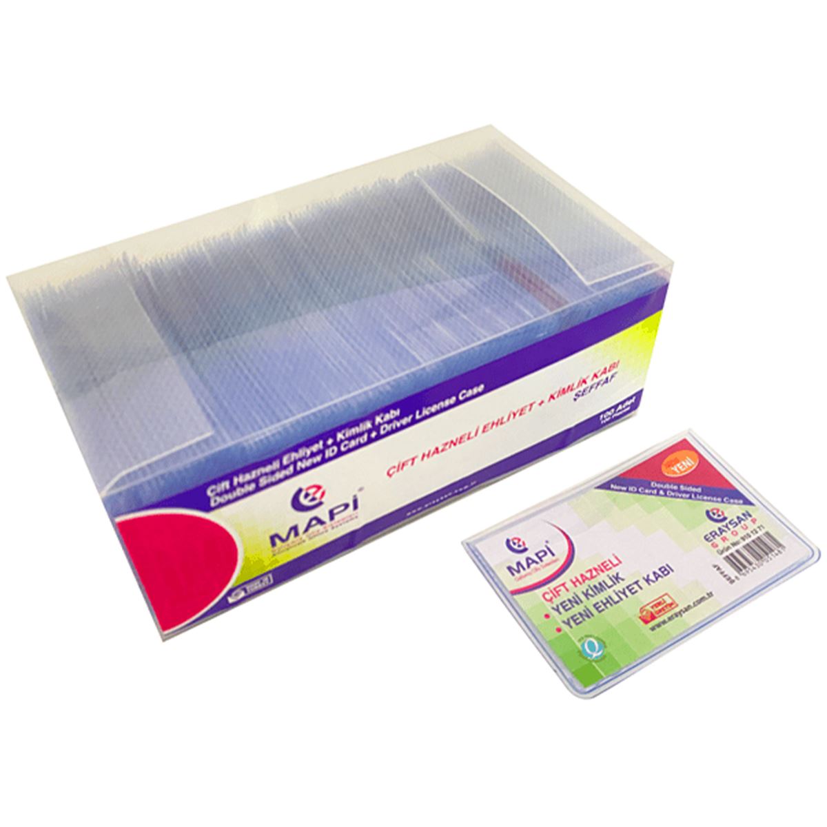 MAPİ EHLİYET - KİMLİK KABI PVC 100 LÜ 9101295 1