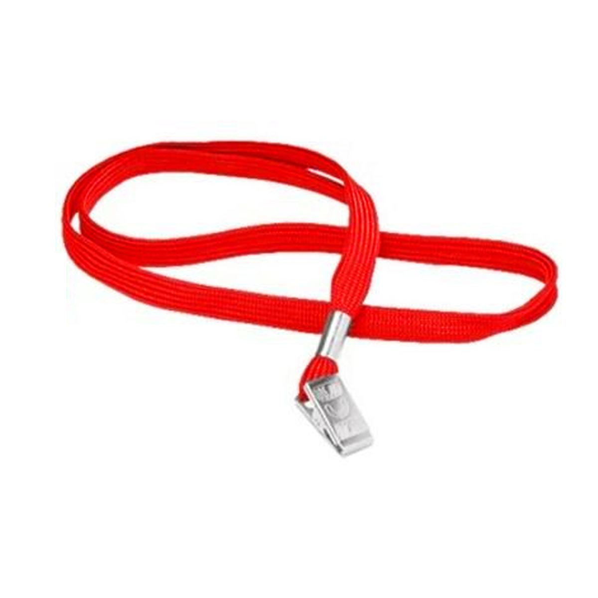 MAPİ YAKA KART ASKI İPİ METAL KLİPS KIRMIZI 50 Lİ 9102653 1