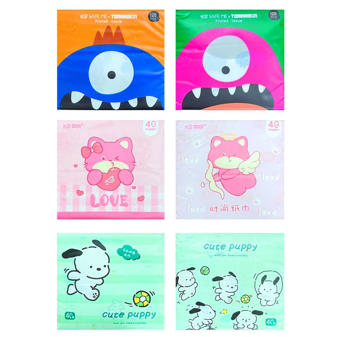 VAGON CEP MENDİLİ DESENLİ 24 LÜ 9512 1