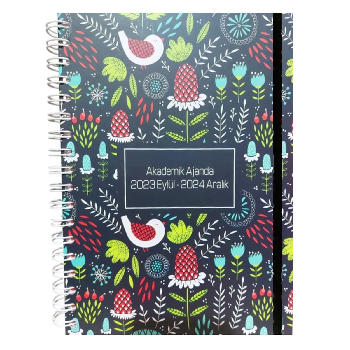 LİZ AKADEMİK AJANDA 2023-2024 AJAKDSP 17x24 SPİRALLİ KUŞE KAPAK 1