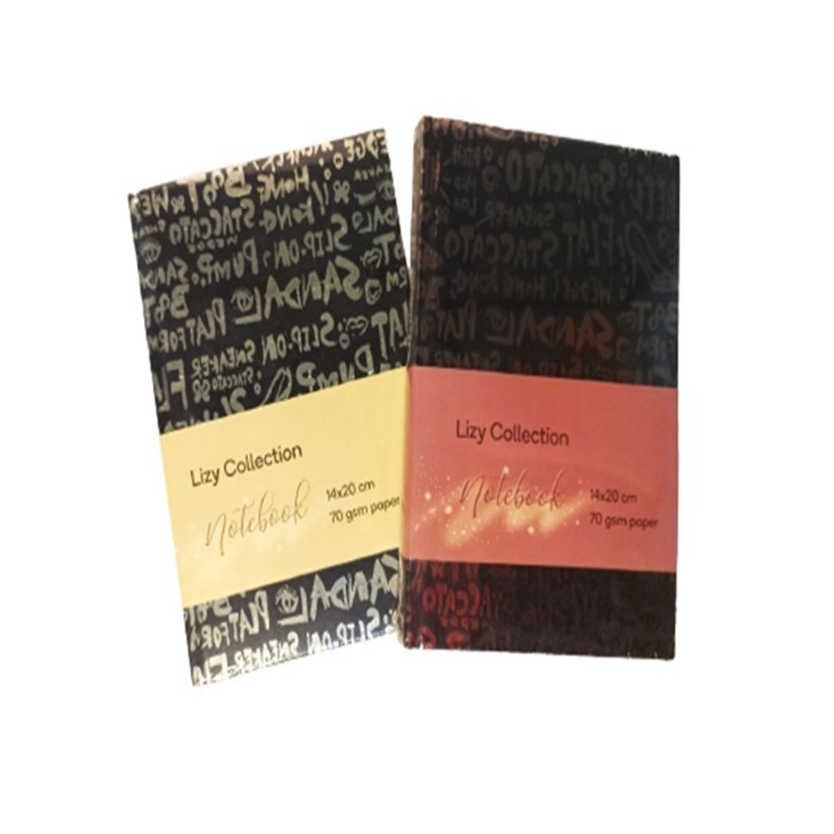 LİZ NOT DEFTERİ SÜET 14x20 YALDIZLI ÇİZGİLİ SVR180LUXÇ 1