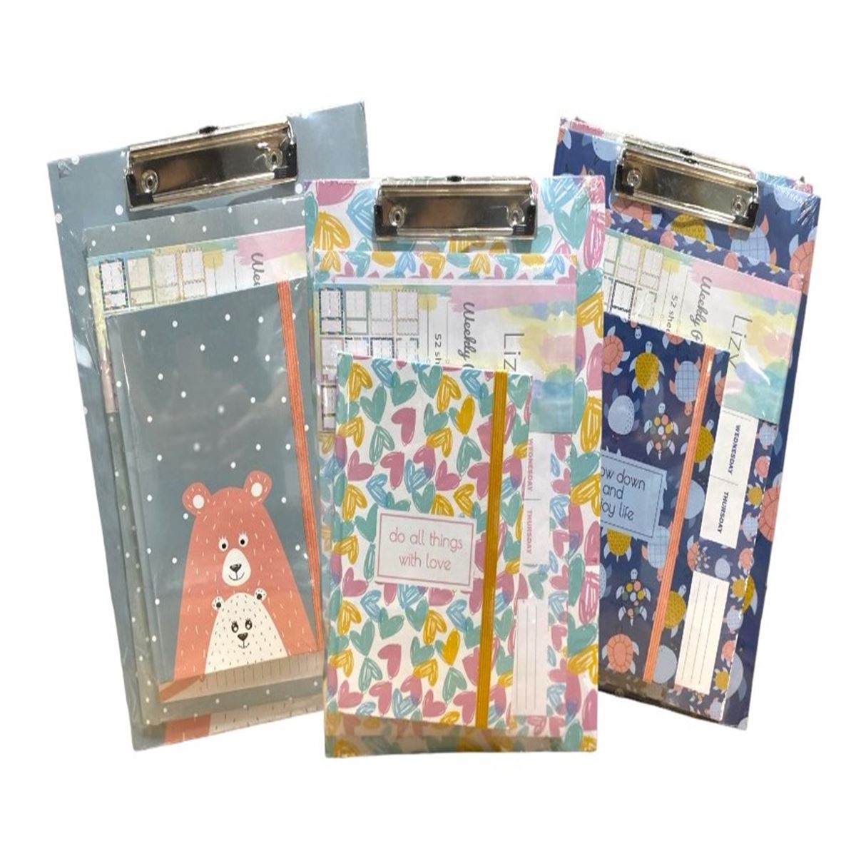 LİZ SEKRETERLİK A4 + MASA TAKVİMİ HAFTALIK + DEFTER 14x20 3 LÜ SET PLNSET1 1