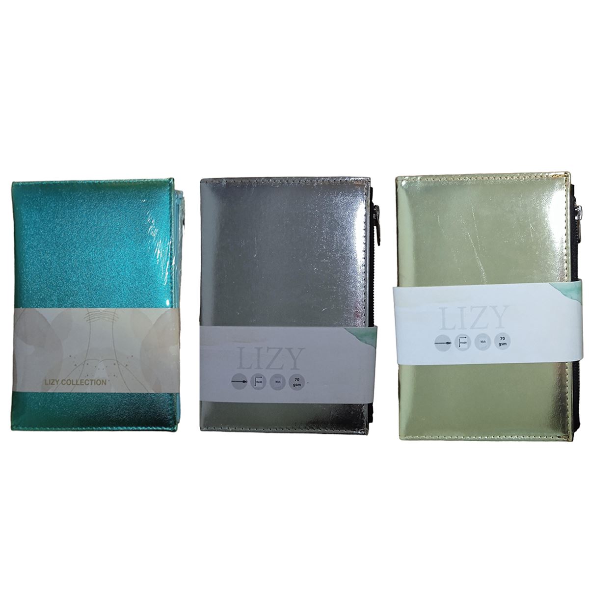 LİZ DEFTER 14x20 SUNİ DERİ AYNALI FERMUARLI 96 YP AYNFRD 1