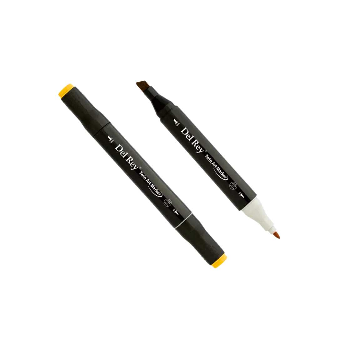 DEL REY ÇİFT TARAFLI MARKER YR31 DARK YELLOW 6 LI MN-DR031 1