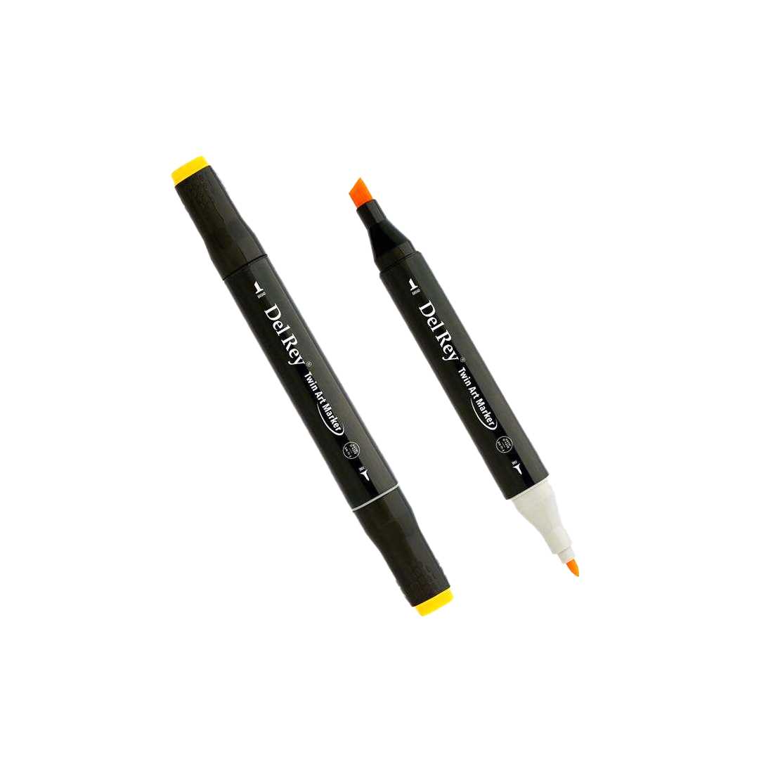 DEL REY ÇİFT TARAFLI MARKER YR33 MELON YELLOW 6 LI MN-DR033 1