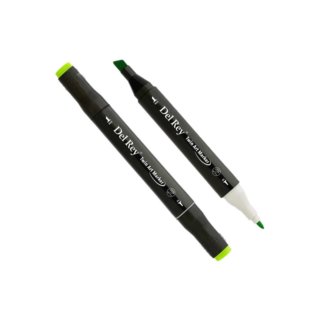 DEL REY ÇİFT TARAFLI MARKER G46 VİVİD GREEN 6 LI MN-DR046 1