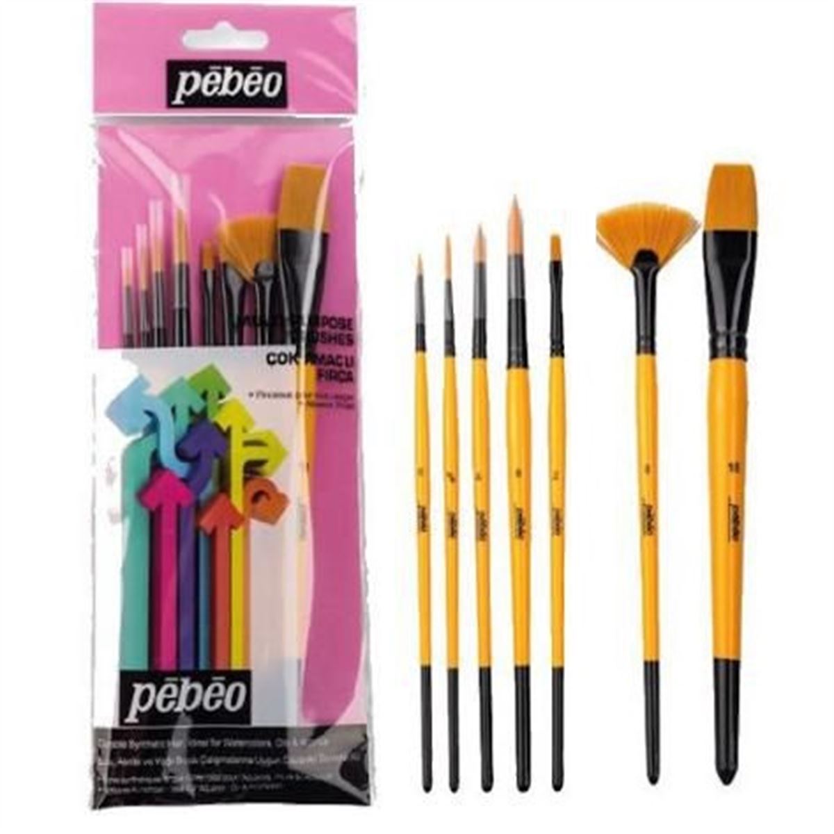 PEBEO FIRÇA SETİ 8 Lİ SET-4 NO:6-2-10-18-0-4-8-10/0 1