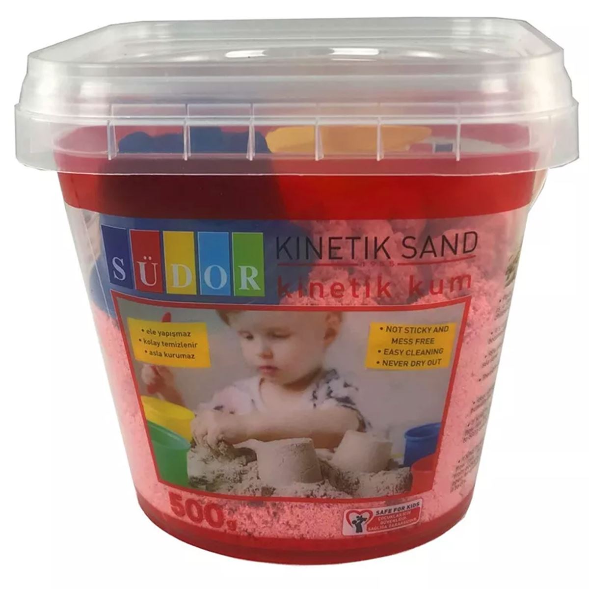 SÜDOR KİNETİK KUM PEMBE 500 GR KS02-7 1