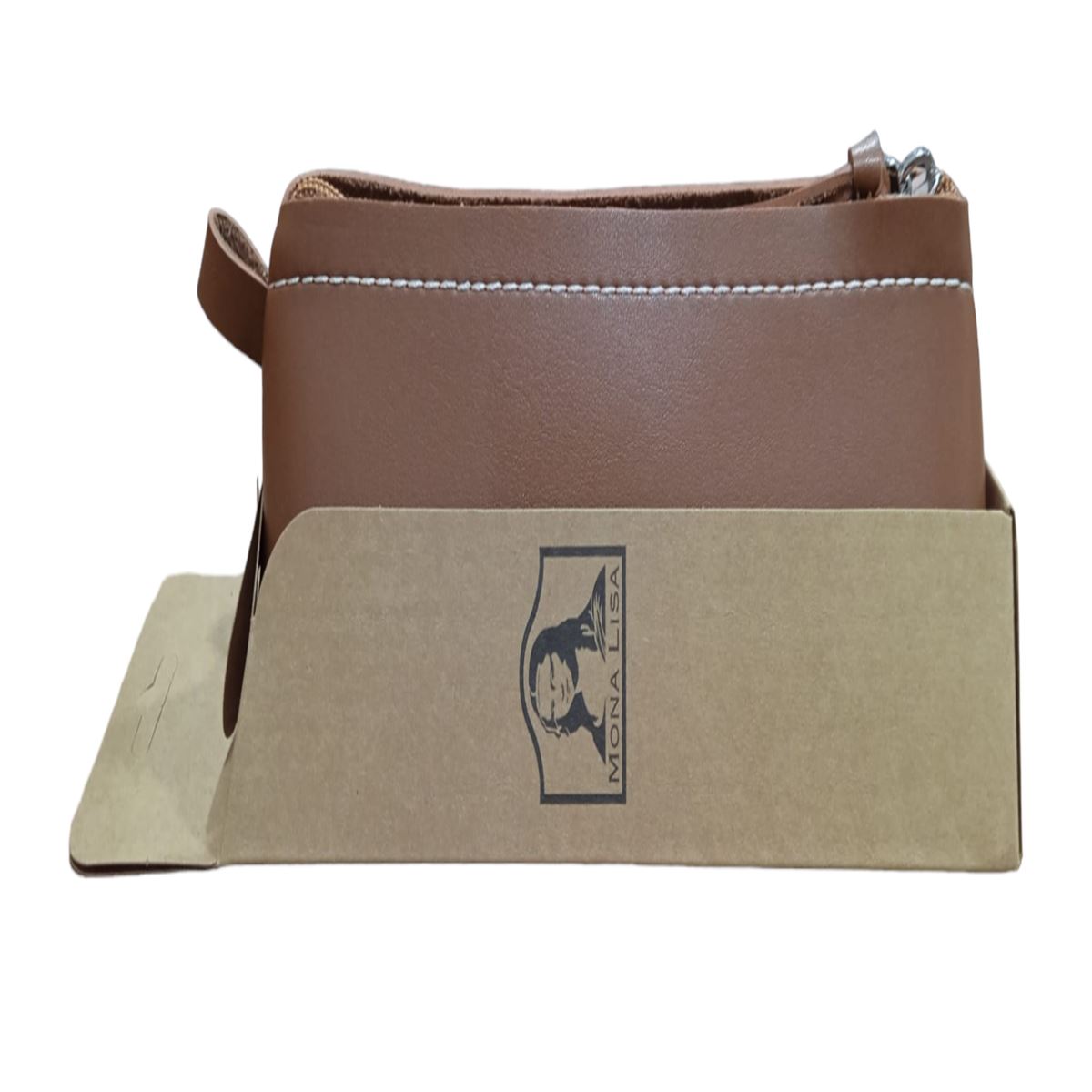 MONALİSA KALEM ÇANTASI KN14-02 TRİBAG KAHVERENGİ DERİ TEK BÖLMELİ 1