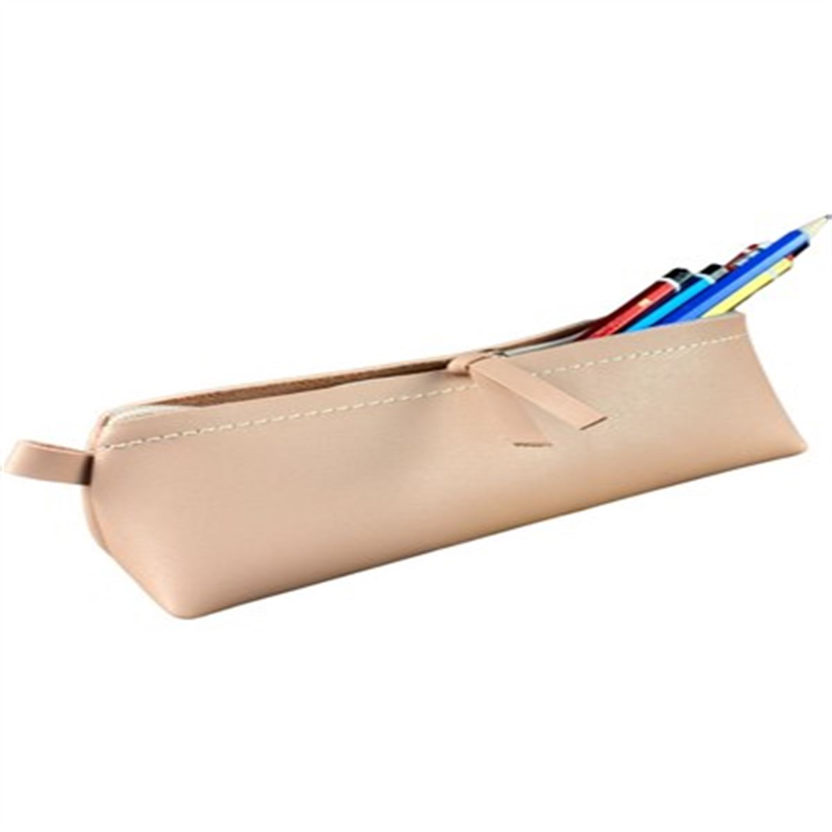 MONALİSA KALEM ÇANTASI KN14-07 TRİBAG TOZ PEMBE DERİ TEK BÖLMELİ 1