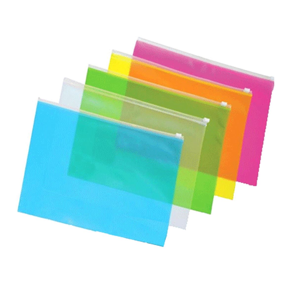 SÜDOR FERMUARLI DOSYA A5 ŞEFFAF RENKLİ 12 Lİ SB34 1