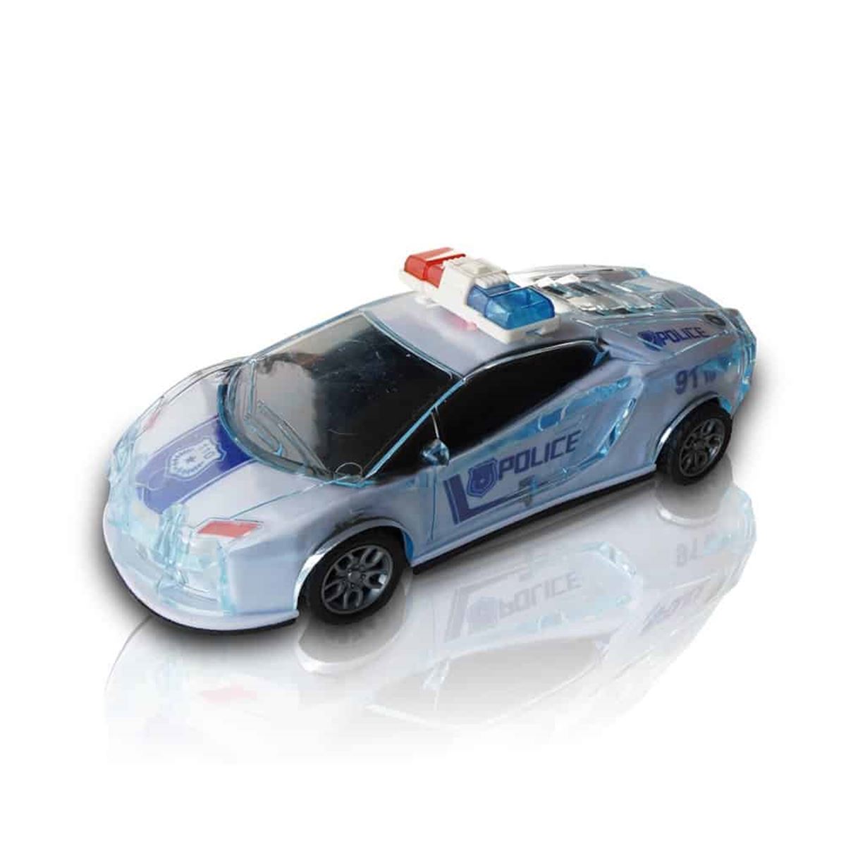 KZL SÜRTMELİ POLİS ARABASI 1002-1003 PİLLİ SESLİ IŞIKLI 1