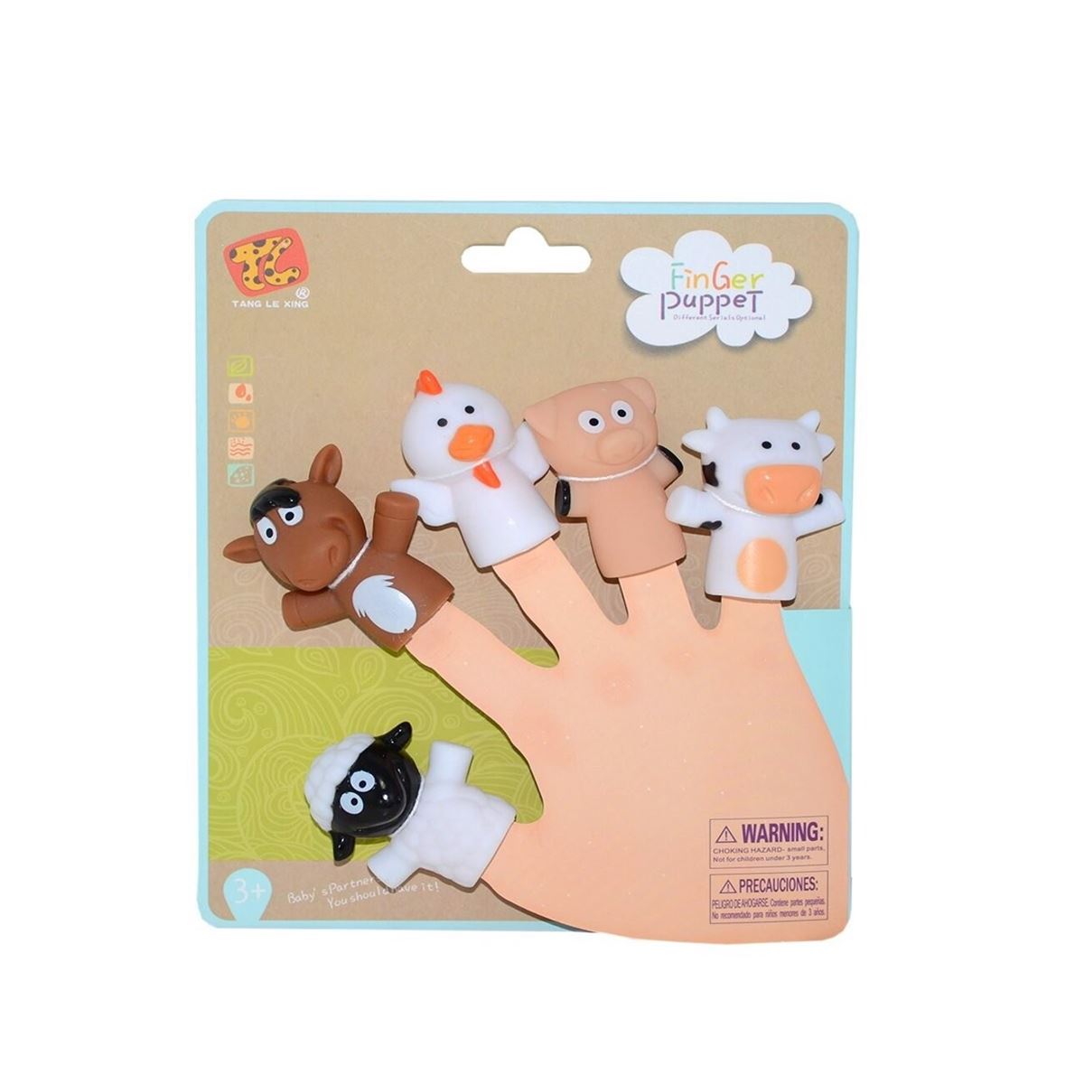 KZL PARMAK KUKLA TL-14 HAYVAN FİGÜRLÜ FİNGER PUPPET 3+ 1