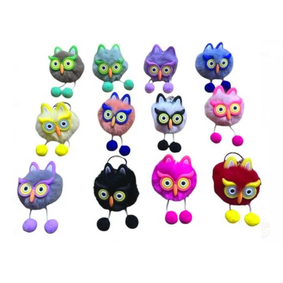 KZL PELÜŞ PONPON ANAHTARLIK 2410124 3 MODEL 12 Lİ 1