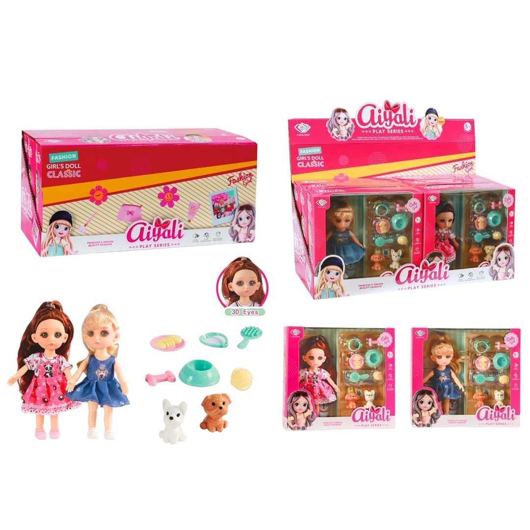 KZL AİYALİ BEBEK PETSHOP 3018-1 KUTULU 6 LI 3+ 1