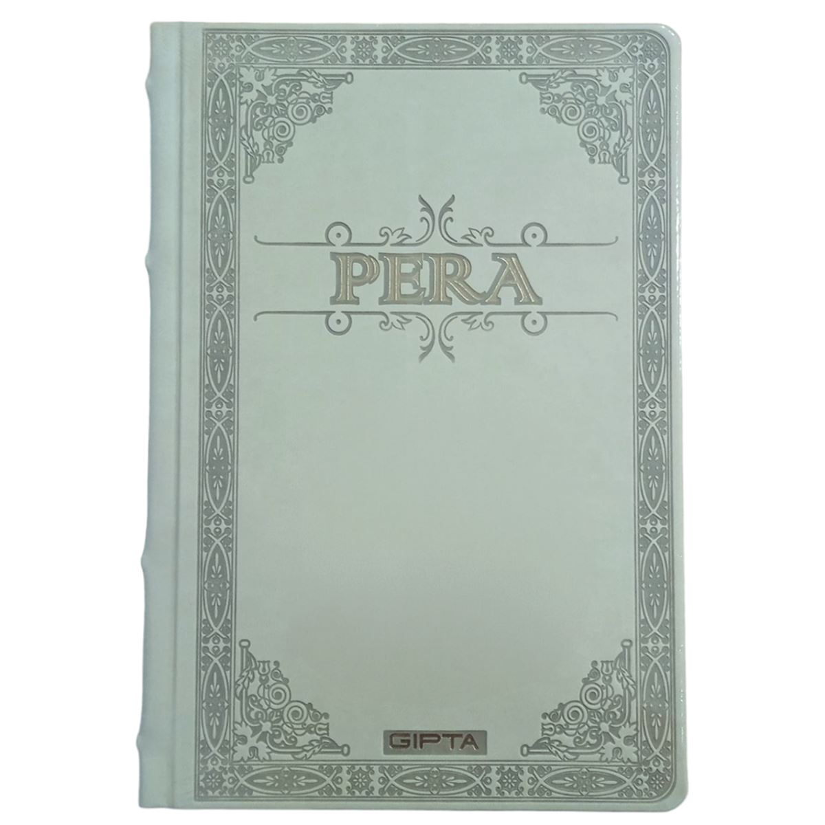 GIPTA DEFTER PERA 17x24 DİKİŞLİ DERİ KAPAK 160 YP DÜZ 1993 1