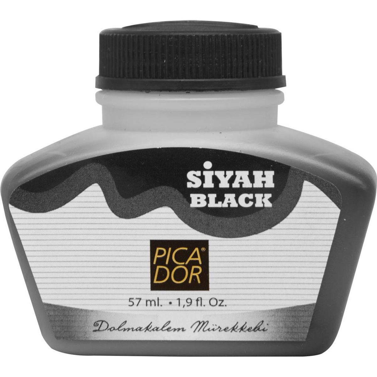 PİCADOR YAZI MÜREKKEBİ 57 ML KS 001 SİYAH 9 LU 1