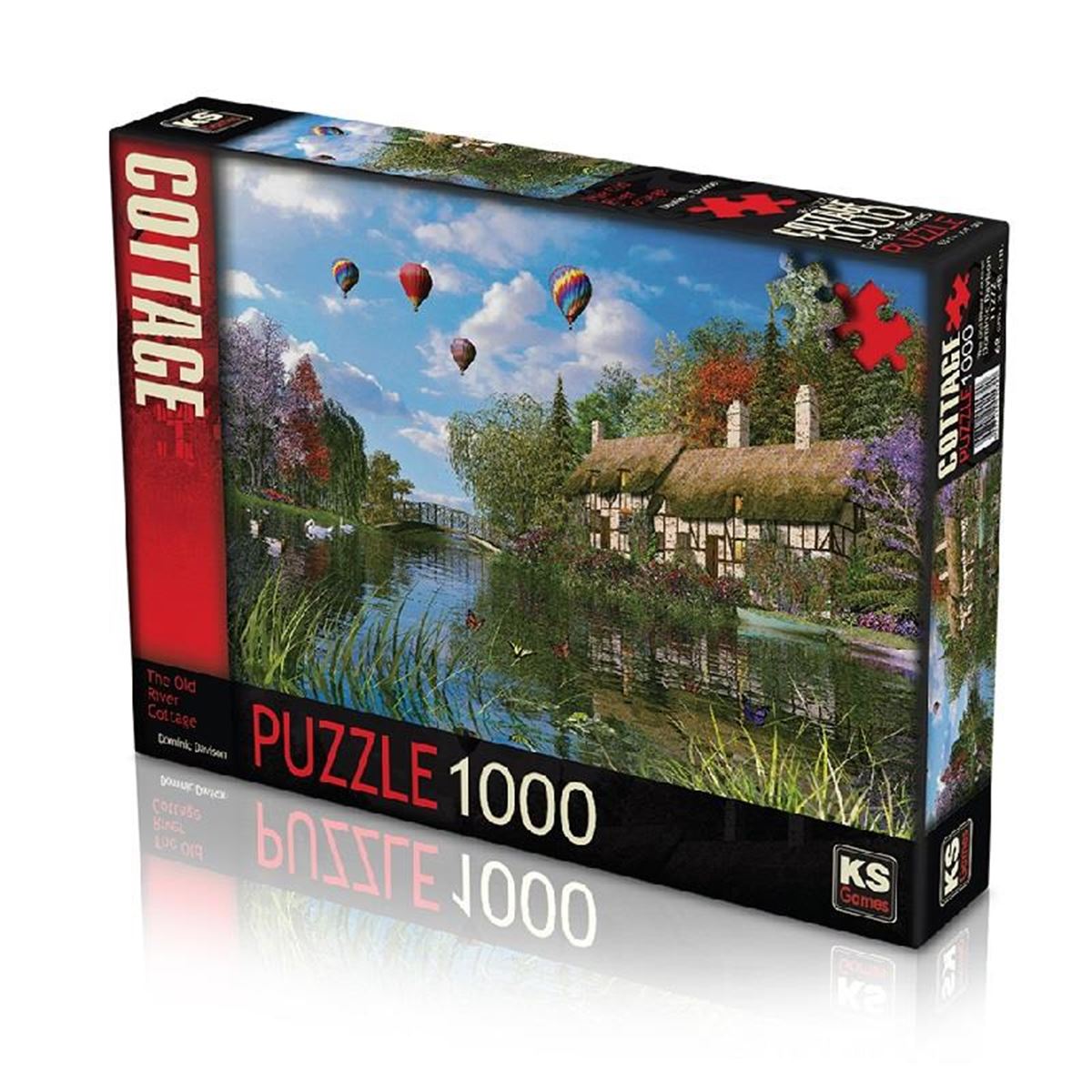 KS GAMES PUZZLE 11272 THE OLD RİVER COTTAGE 1000 PARÇA 1