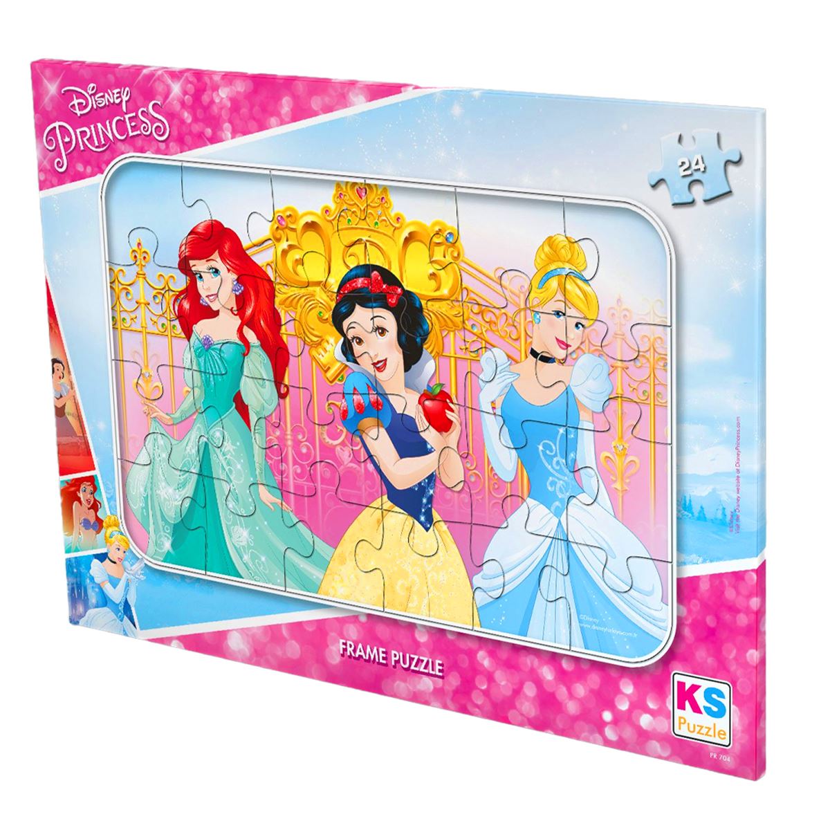 KS GAMES FRAME PUZZLE PR 704 DİSNEY PRİNCESS 24 PARÇA 3+ 1