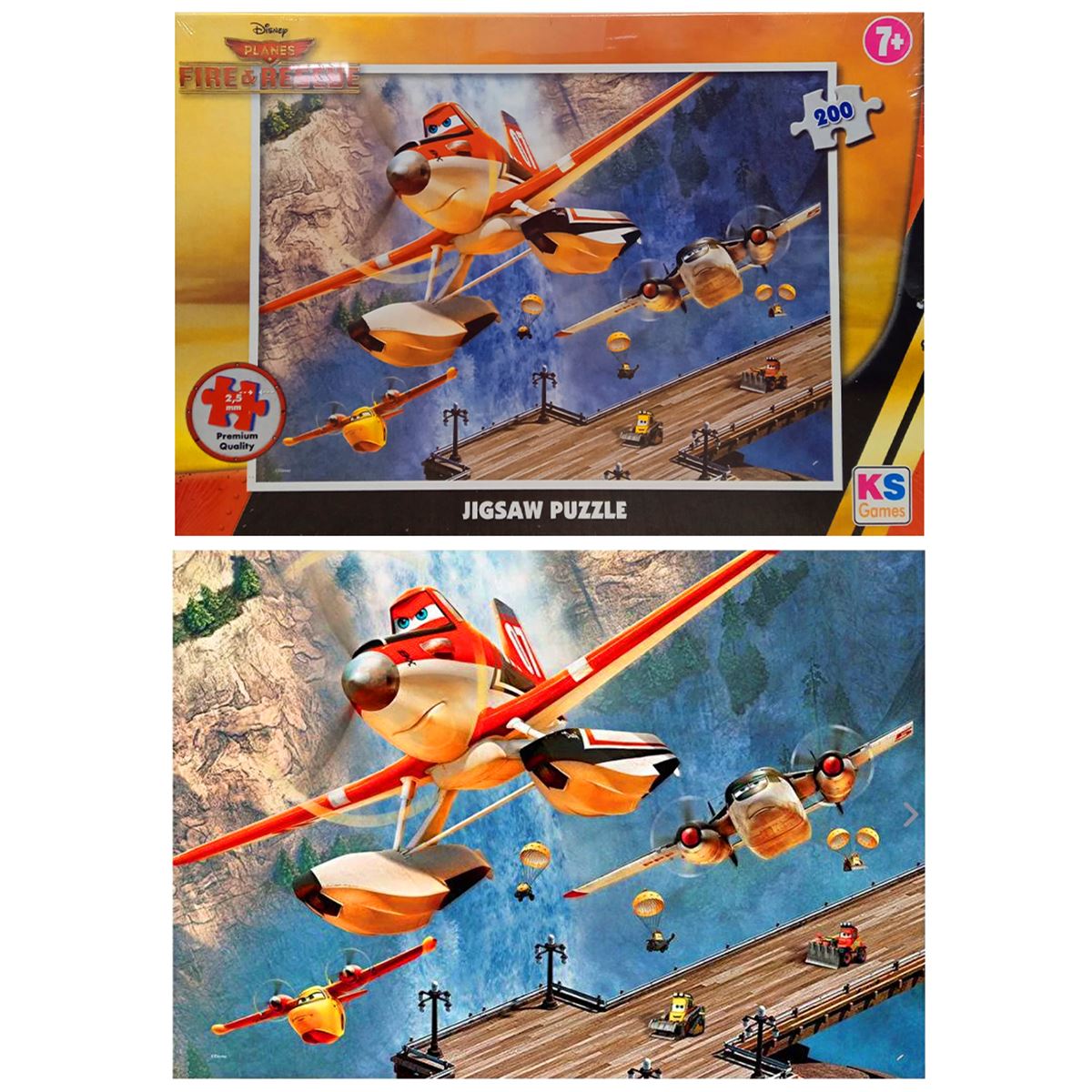 KS PUZZLE PL113 PLANES 200 PARÇA 7+ 1