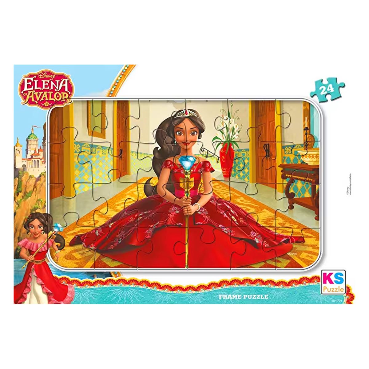 KS GAMES FRAME PUZZLE ELN 704 ELENA AVALOR 24 PARÇA 3+ 1
