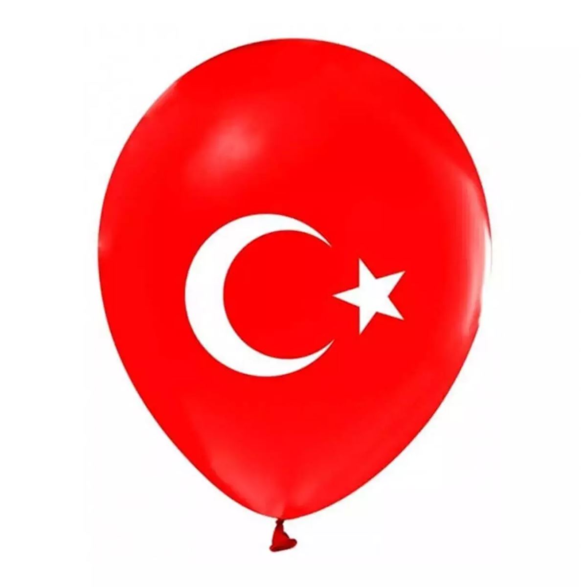 BALONEVİ BALON 0792412 AY YILDIZ 12 İNCH 100 LÜ 1