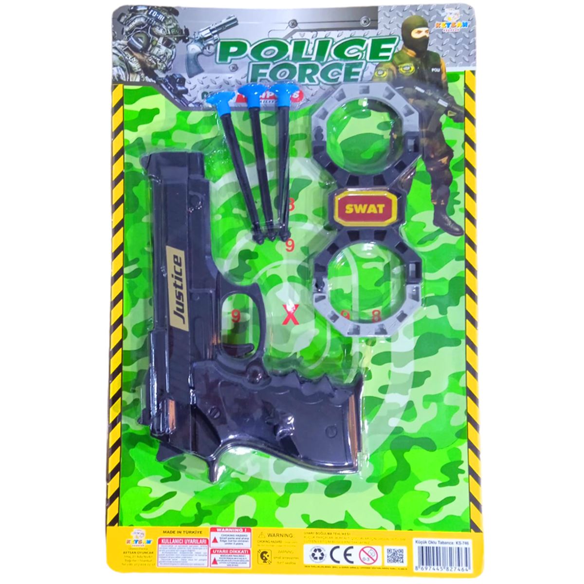 KETSAN KÜÇÜK OKLU SİLAH KS746 KARTELADA 3+ 1