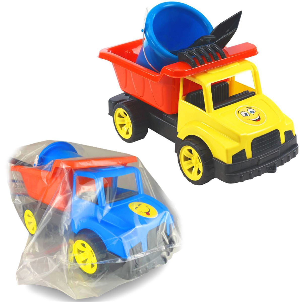 KETSAN EMOJİLİ KOVALI KAMYON KS-792 4 PARÇA 3+ 1